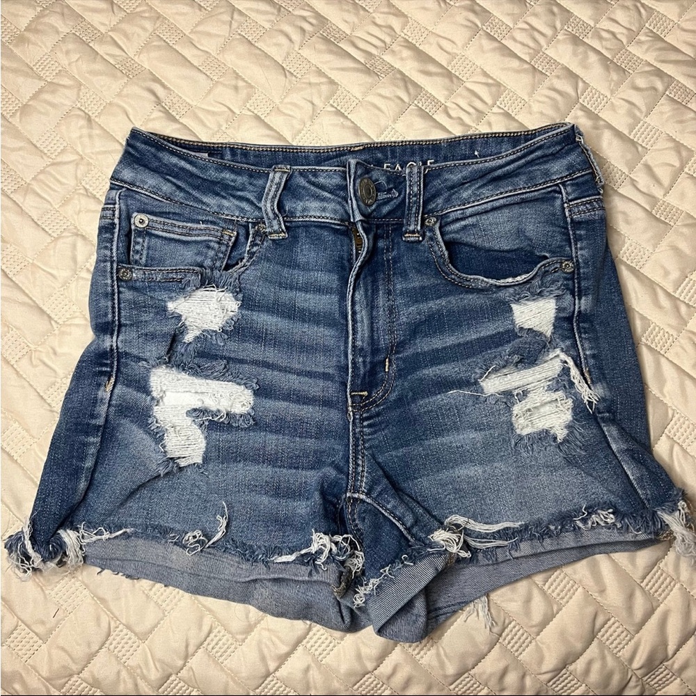 American Eagle high rise shortie next level stretch size 6